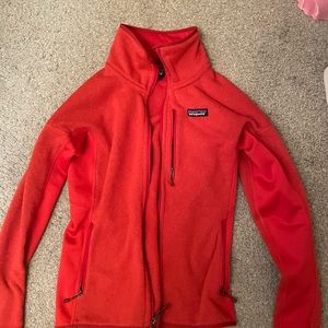 Patagonia orange jacket